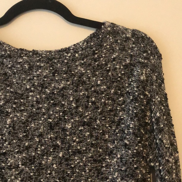 New Club Monaco layered textured nubby knit layered blouse pullover sweater top - Picture 6 of 10